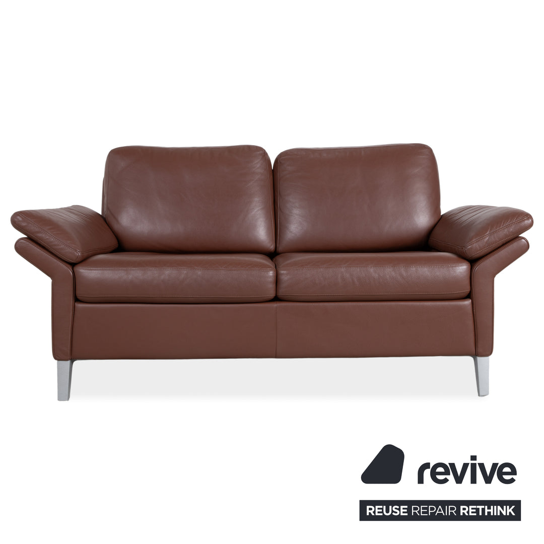 Rolf Benz 3300 Zweisitzer Dreisitzer Leder Sofa Braun Couch