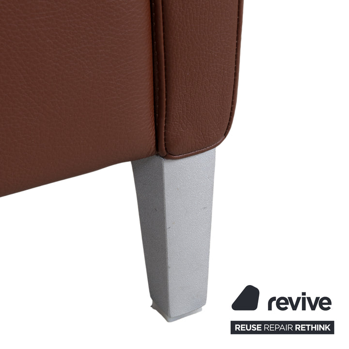 Rolf Benz 3300 Zweisitzer Dreisitzer Leder Sofa Braun Couch