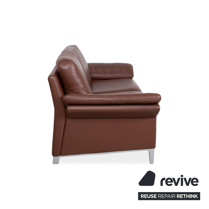 Rolf Benz 3300 Two-Seater Three-Seater Leather Sofa Brown Couch