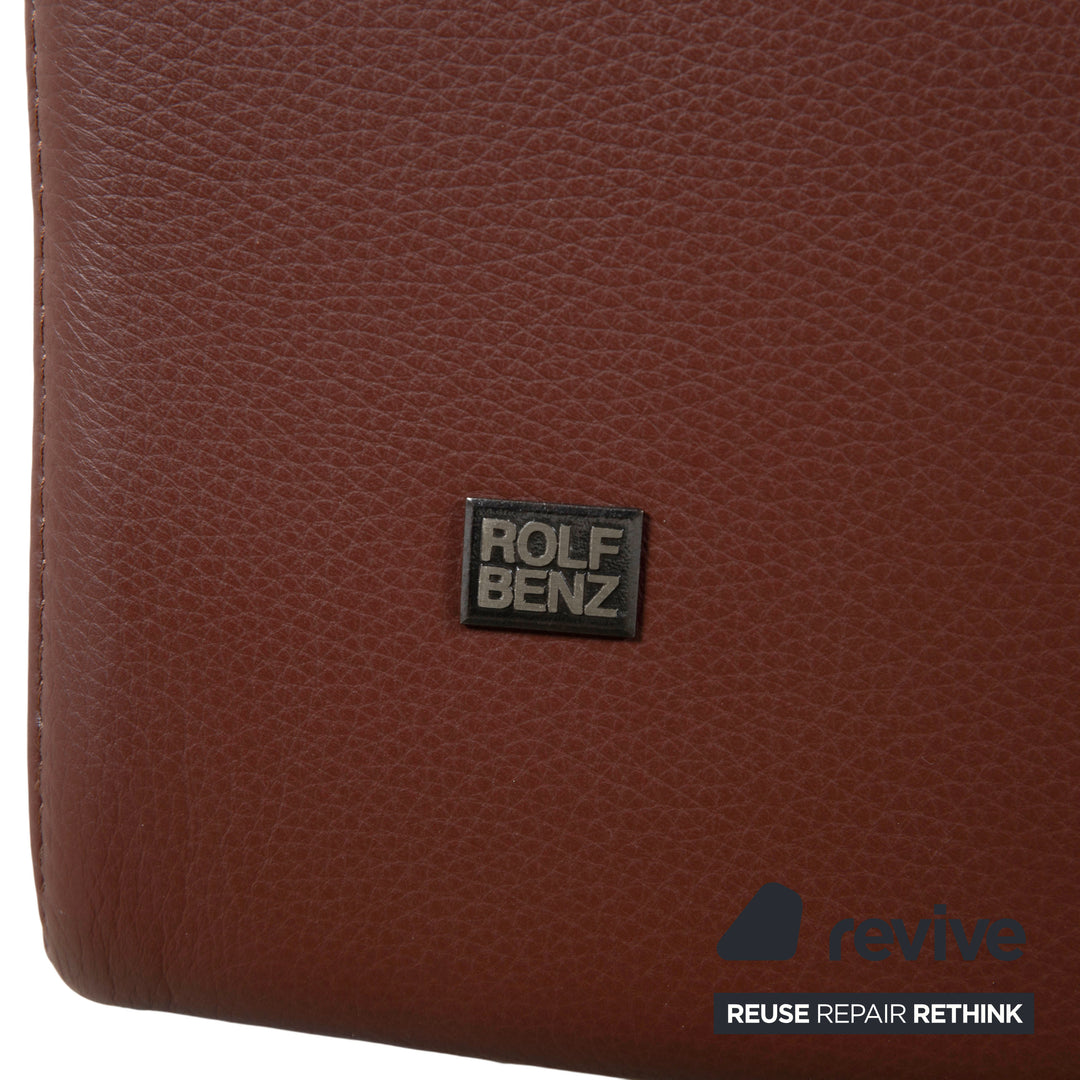 Rolf Benz 3300 Two-Seater Three-Seater Leather Sofa Brown Couch