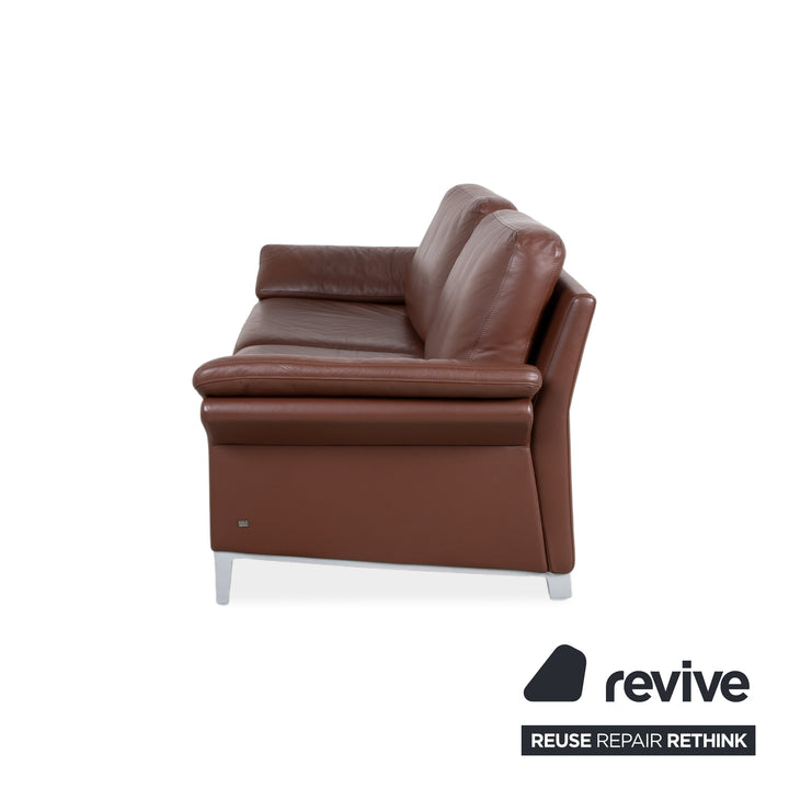Rolf Benz 3300 Two-Seater Three-Seater Leather Sofa Brown Couch