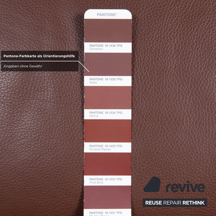 Rolf Benz 3300 Zweisitzer Dreisitzer Leder Sofa Braun Couch