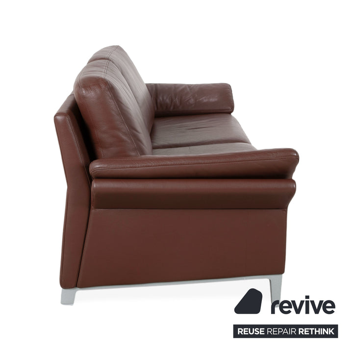 Rolf Benz 3300 Two-Seater Three-Seater Leather Sofa Brown Couch
