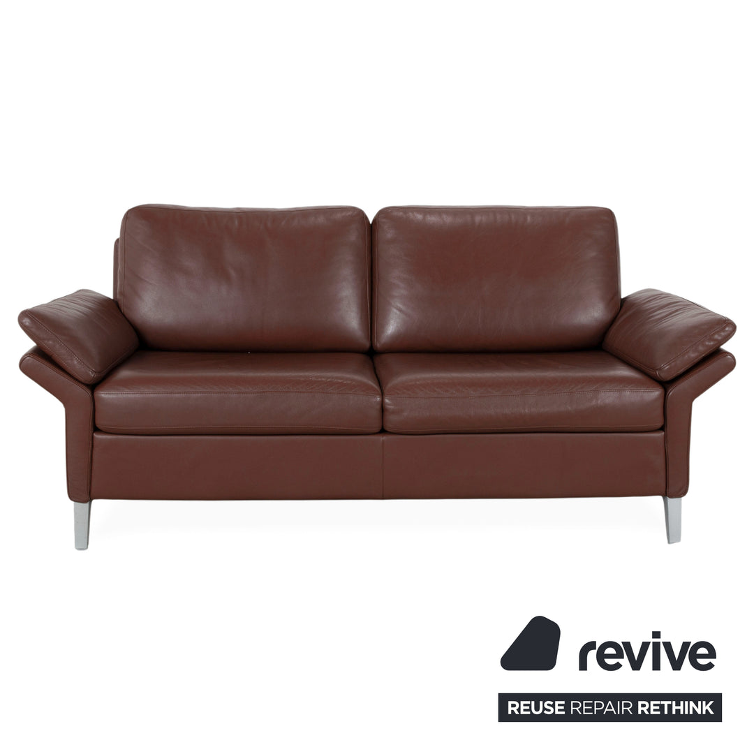Rolf Benz 3300 Two-Seater Three-Seater Leather Sofa Brown Couch
