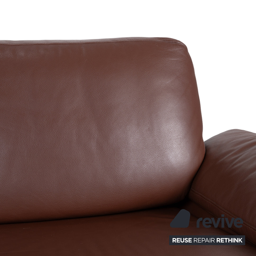Rolf Benz 3300 Two-Seater Three-Seater Leather Sofa Brown Couch