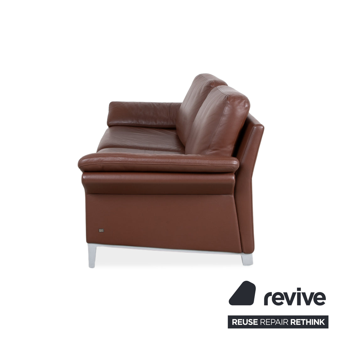 Rolf Benz 3300 Zweisitzer Leder Sofa Braun Couch