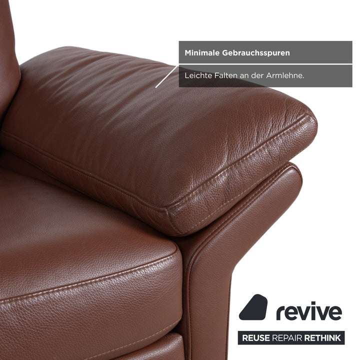 Rolf Benz 3300 Zweisitzer Leder Sofa Braun Couch