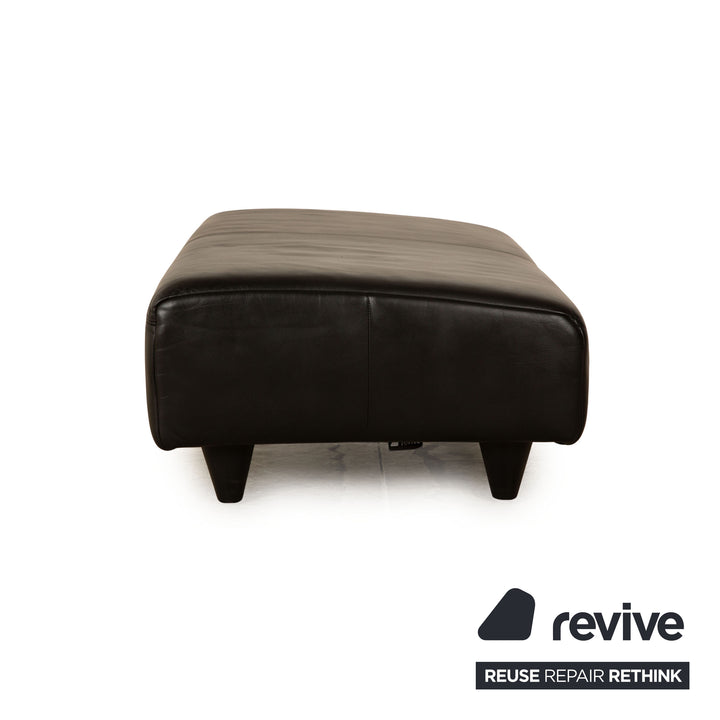 Rolf Benz 333 leather stool dark brown