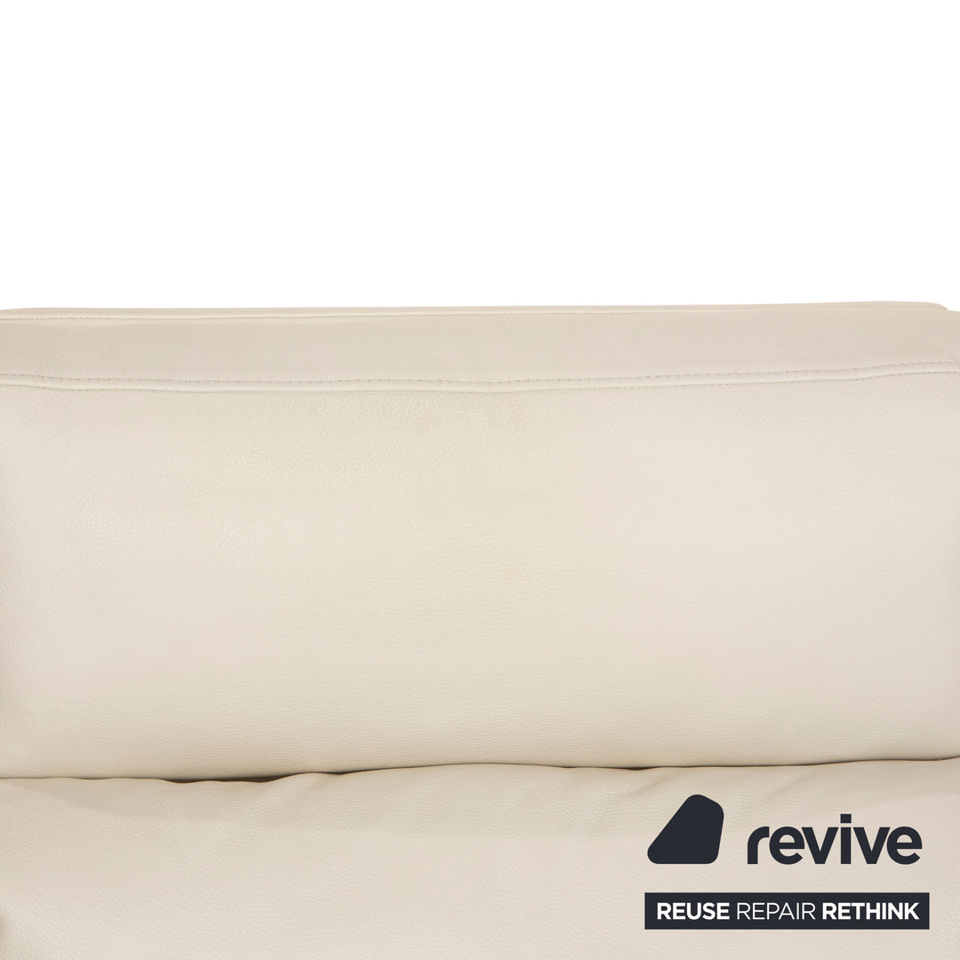 Rolf Benz 345 Leather Armchair White