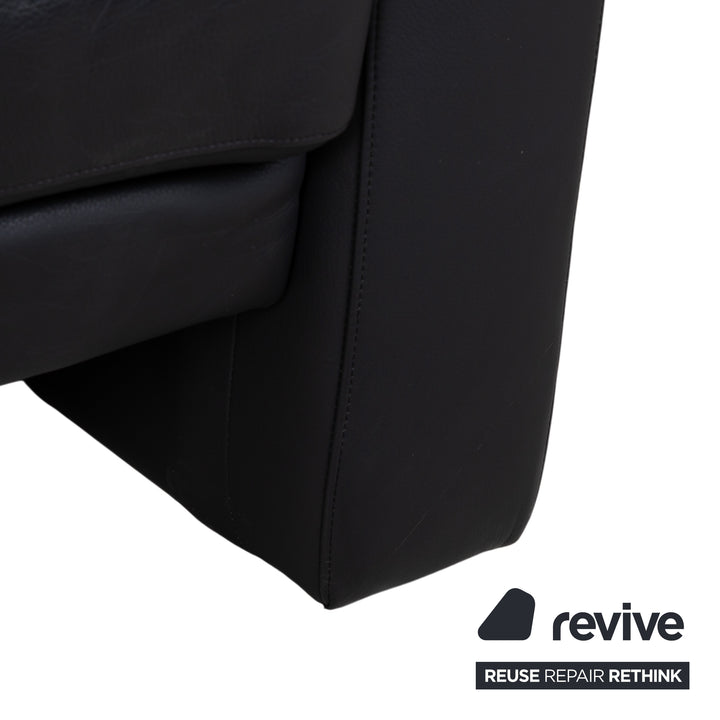 Rolf Benz 4000 Leather Armchair Black