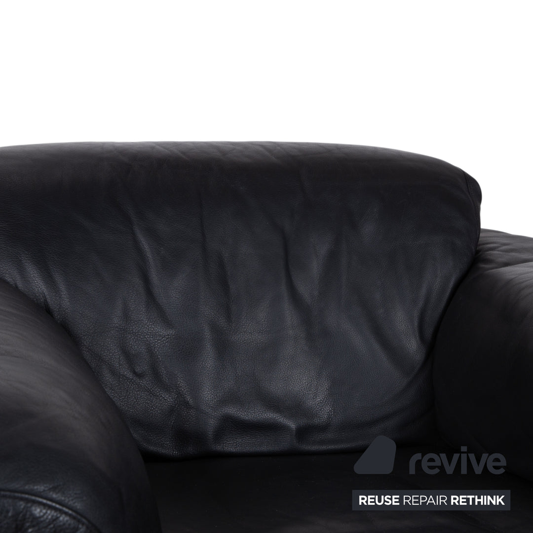 Rolf Benz 4000 Leder Sessel Schwarz