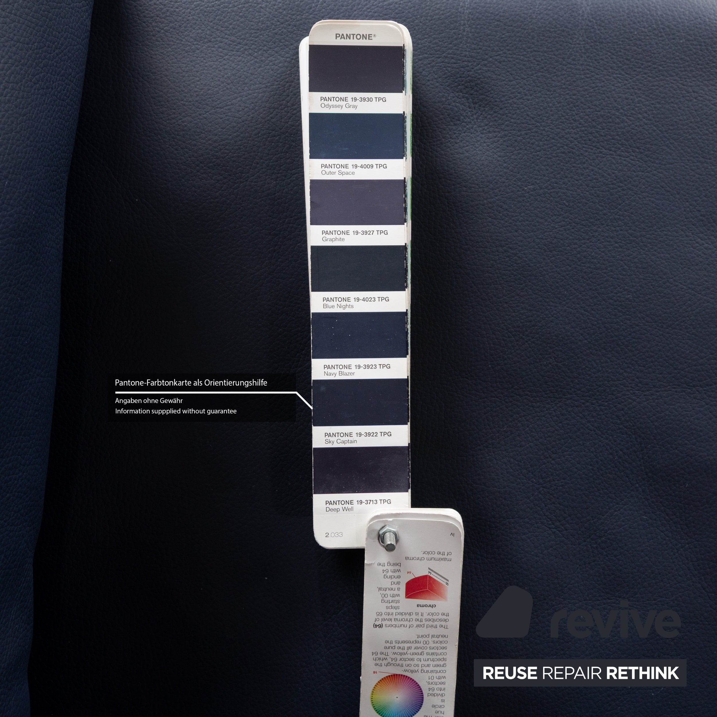 Rolf Benz 4000 Leder Zweisitzer Blau Dunkelblau Sofa Couch manuelle Funktion