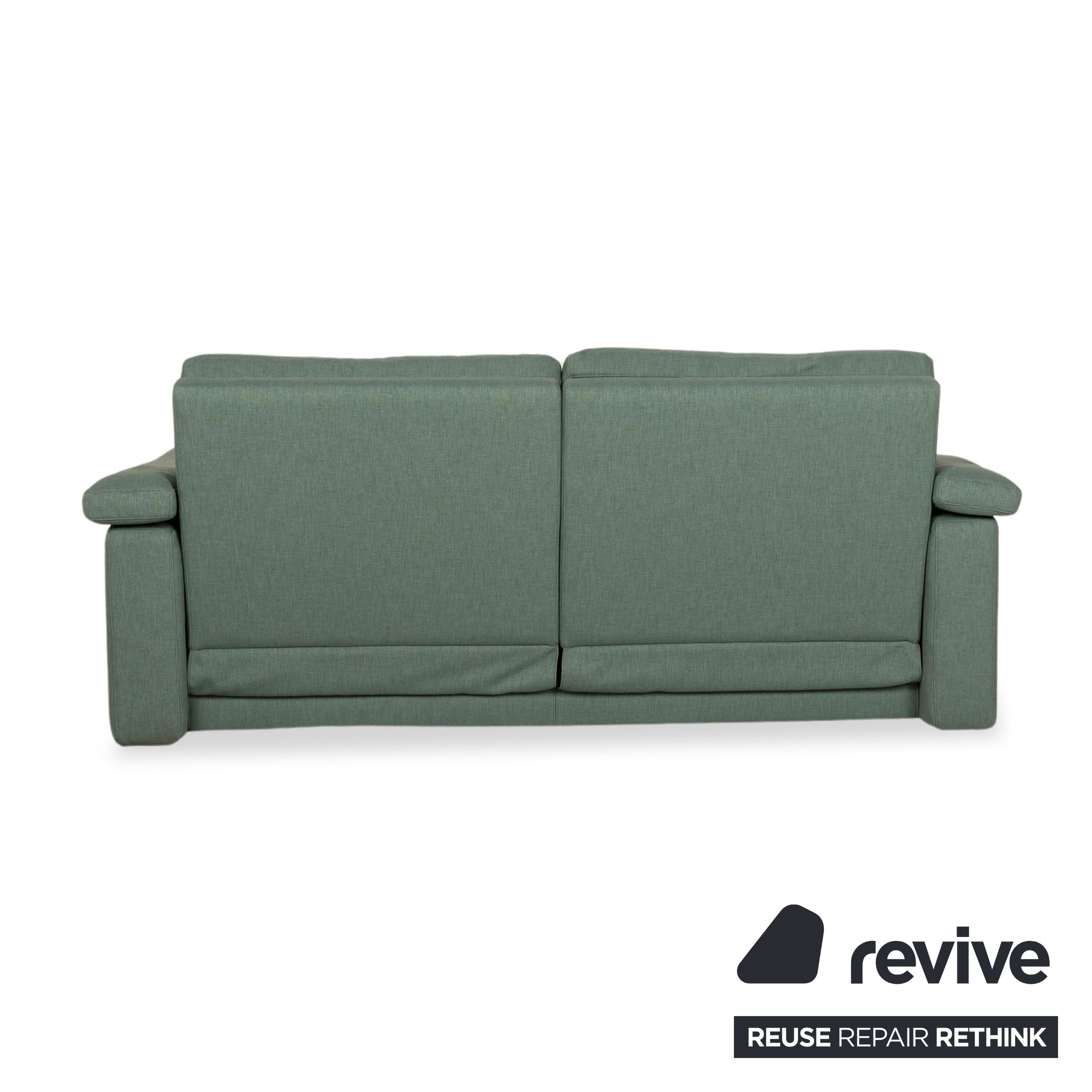 Rolf Benz 4000 Stoff Zweisitzer Grün Blau manuelle Funktion Sofa Couch
