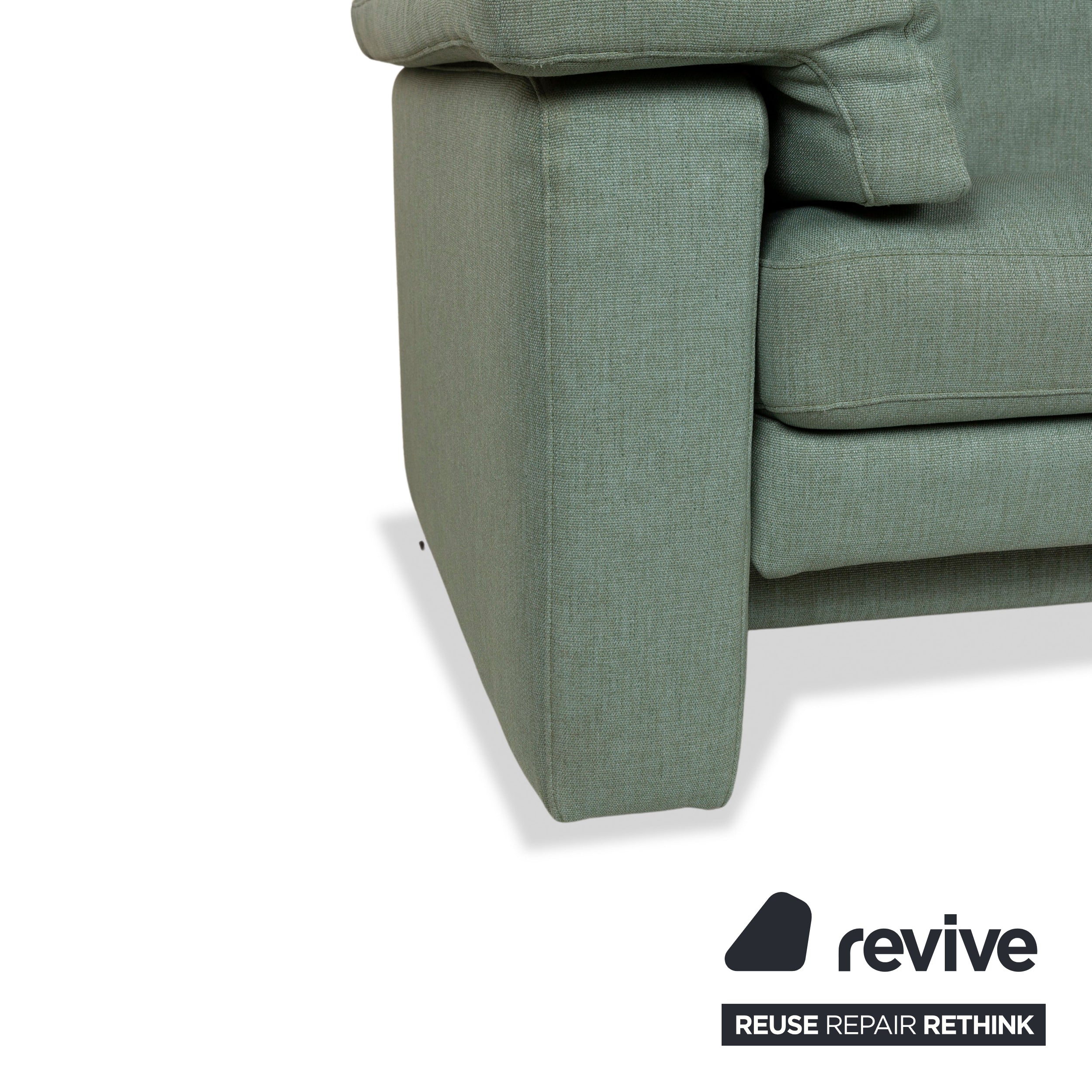 Rolf Benz 4000 Stoff Zweisitzer Grün Blau manuelle Funktion Sofa Couch