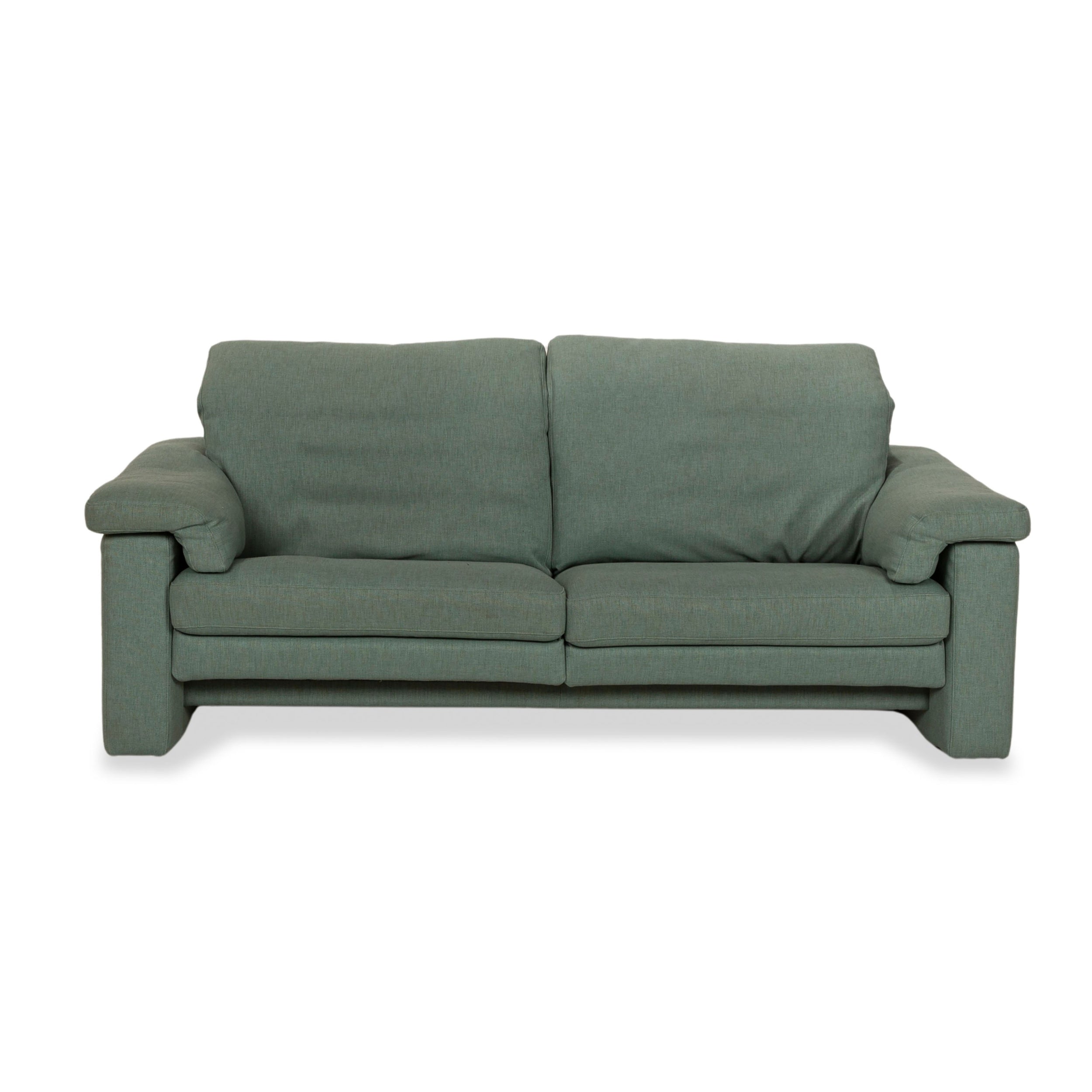 Rolf Benz 4000 Stoff Zweisitzer Grün Blau manuelle Funktion Sofa Couch
