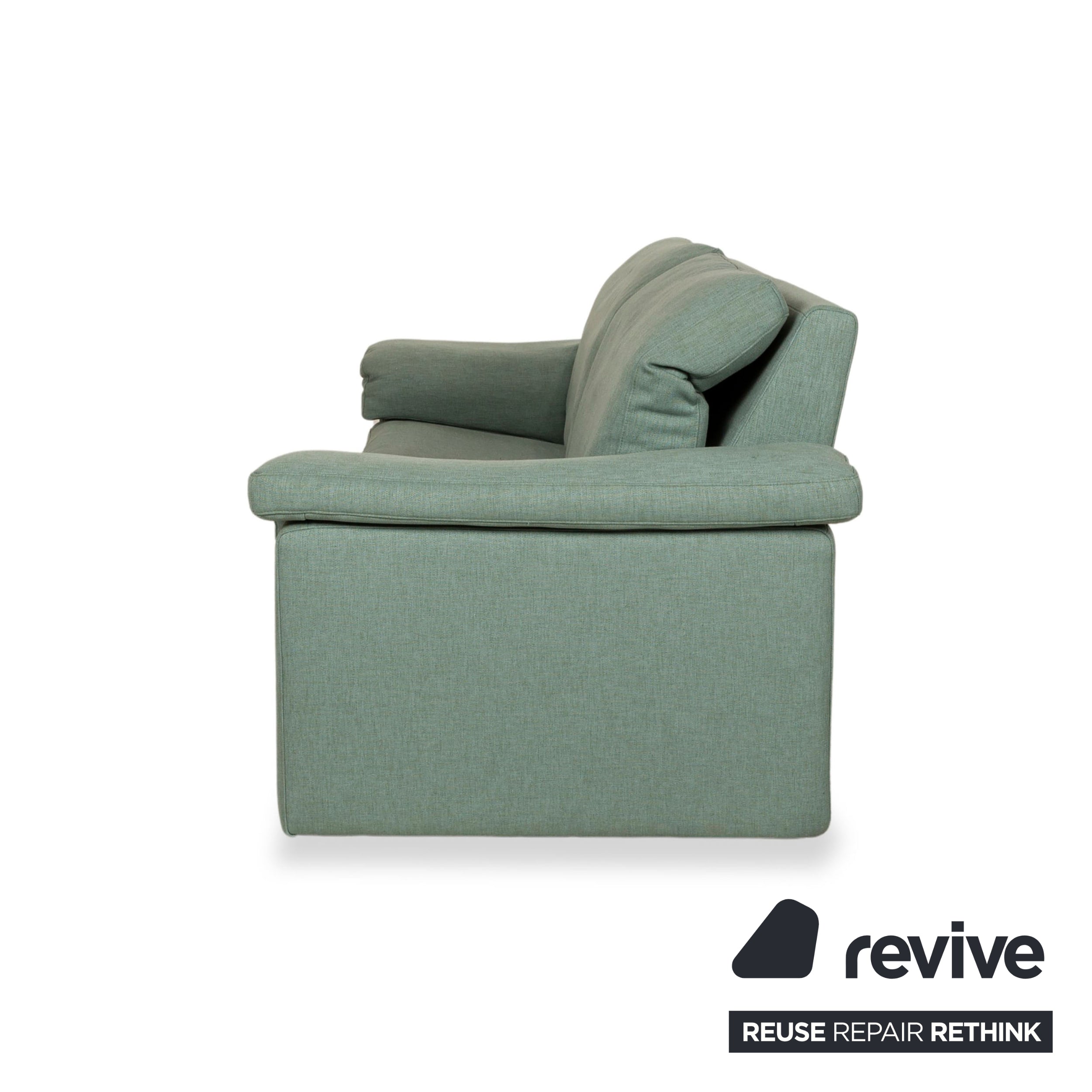 Rolf Benz 4000 Stoff Zweisitzer Grün Blau manuelle Funktion Sofa Couch