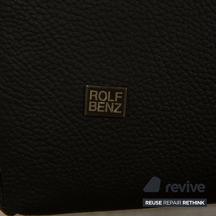 Rolf Benz 4000 Leder Zweisitzer Schwarz Sofa Couch
