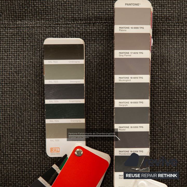 Rolf Benz 50 Fabric Corner Sofa Gray Recamiere Right Sofa Couch