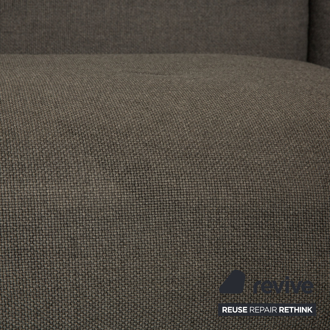 Rolf Benz 50 Fabric Corner Sofa Gray Recamiere Right Sofa Couch