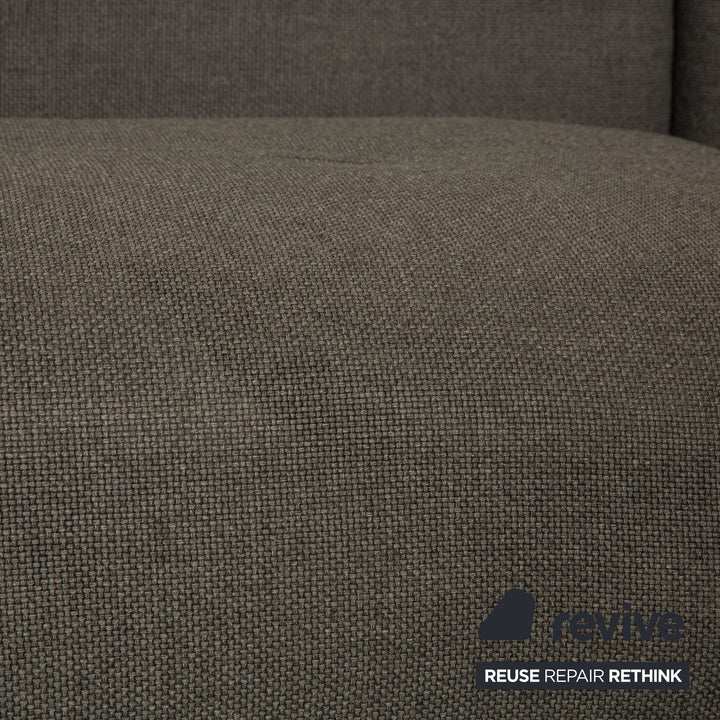 Rolf Benz 50 Fabric Corner Sofa Gray Recamiere Right Sofa Couch