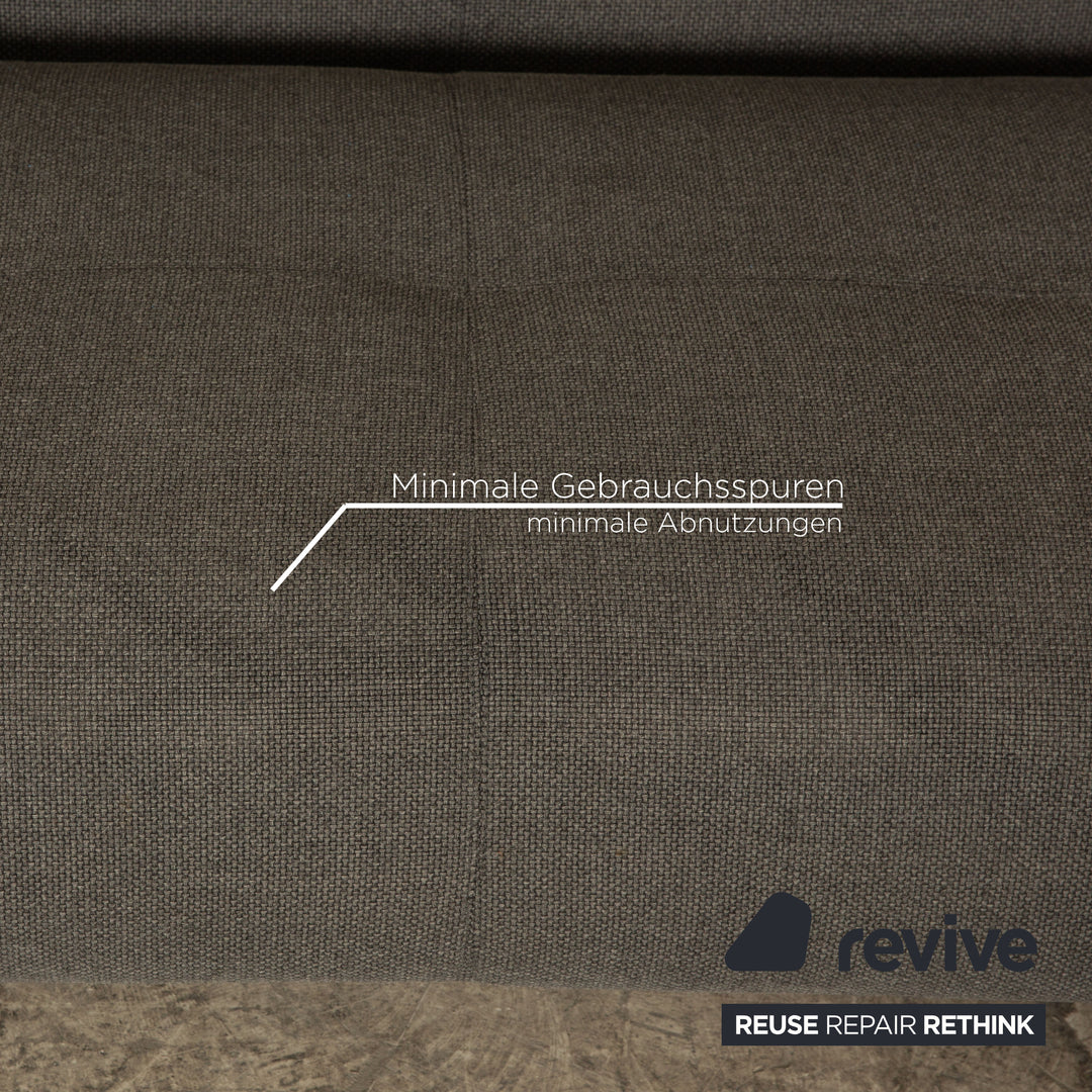 Rolf Benz 50 Fabric Corner Sofa Gray Recamiere Right Sofa Couch