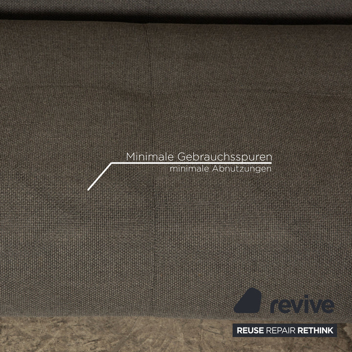 Rolf Benz 50 Fabric Corner Sofa Gray Recamiere Right Sofa Couch