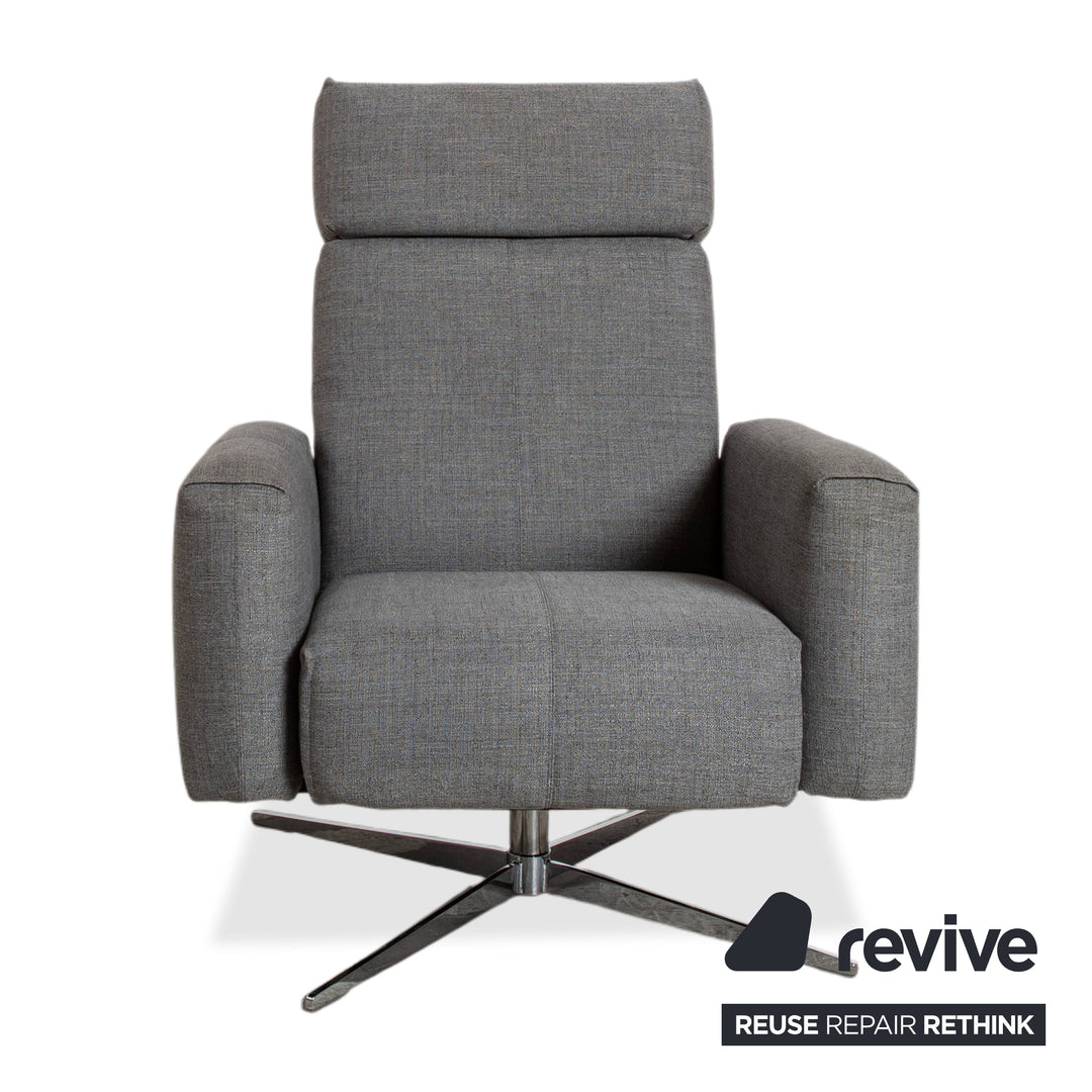 Rolf Benz 50 Stoff Sessel Grau manuelle Funktion