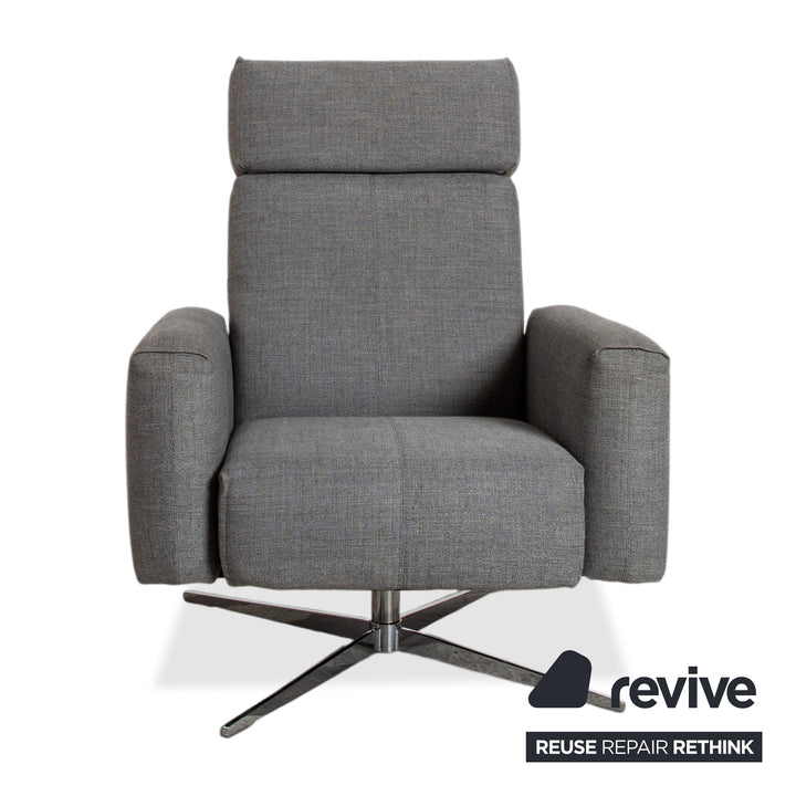 Rolf Benz 50 Stoff Sessel Grau manuelle Funktion