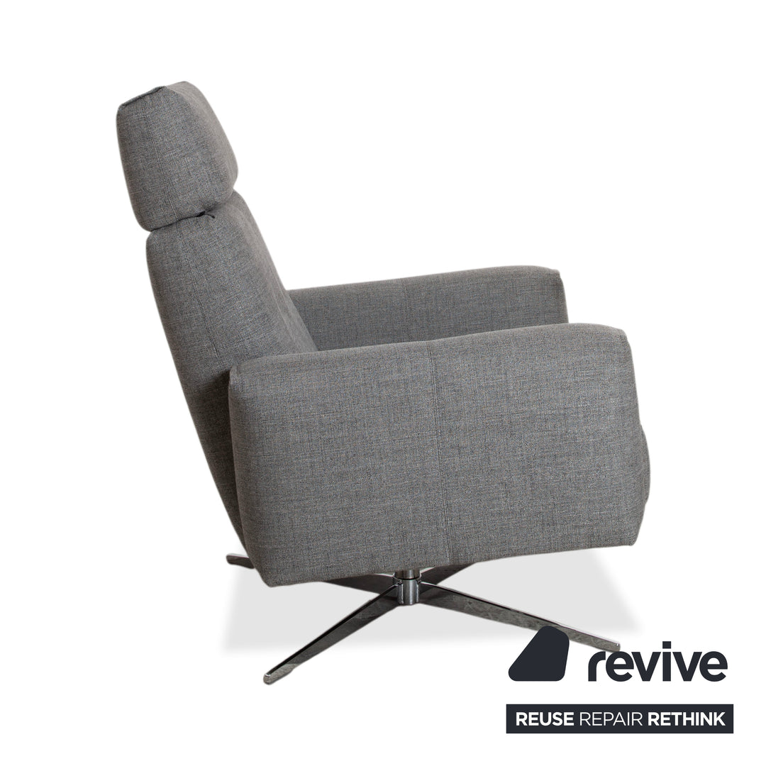 Rolf Benz 50 Stoff Sessel Grau manuelle Funktion