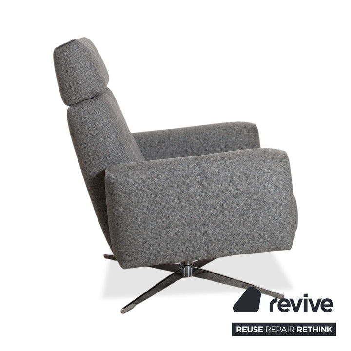 Rolf Benz 50 Stoff Sessel Grau manuelle Funktion