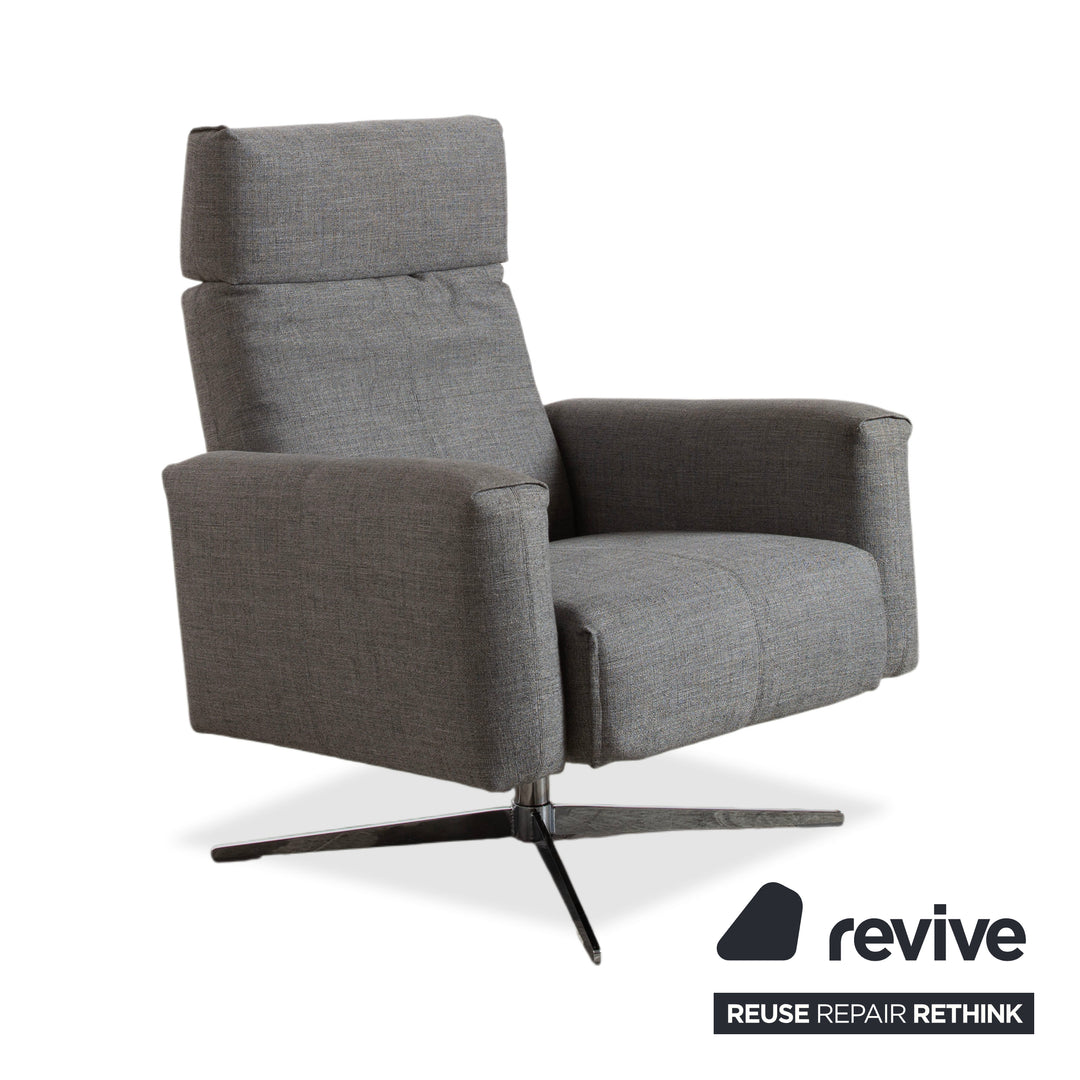 Rolf Benz 50 Stoff Sessel Grau manuelle Funktion