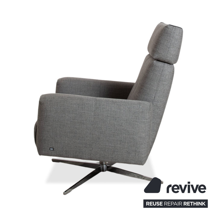 Rolf Benz 50 Stoff Sessel Grau manuelle Funktion
