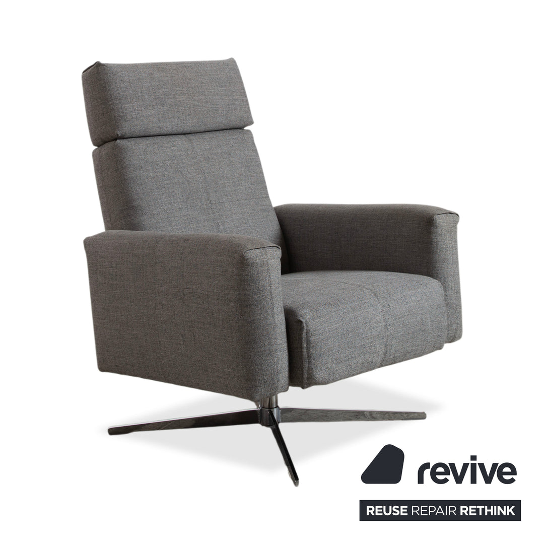 Rolf Benz 50 Stoff Sessel Grau manuelle Funktion