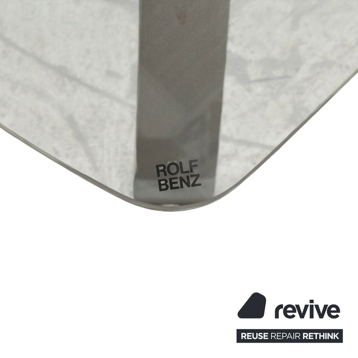 Rolf Benz 5021 Glas Couchtisch Silber