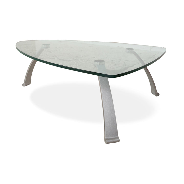 Rolf Benz 5021 Glas Couchtisch Silber