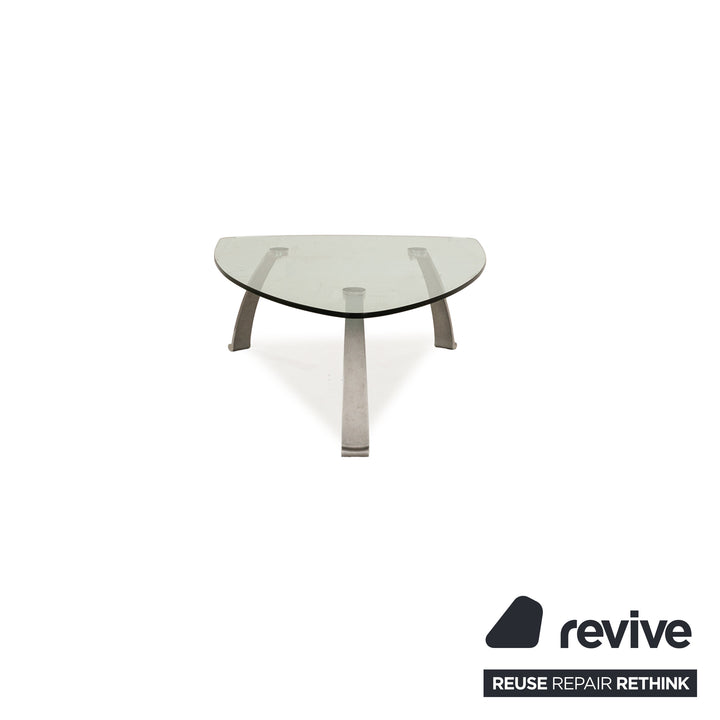 Rolf Benz 5021 Glass Coffee Table Silver Living Room 120 x 90 x 40 cm