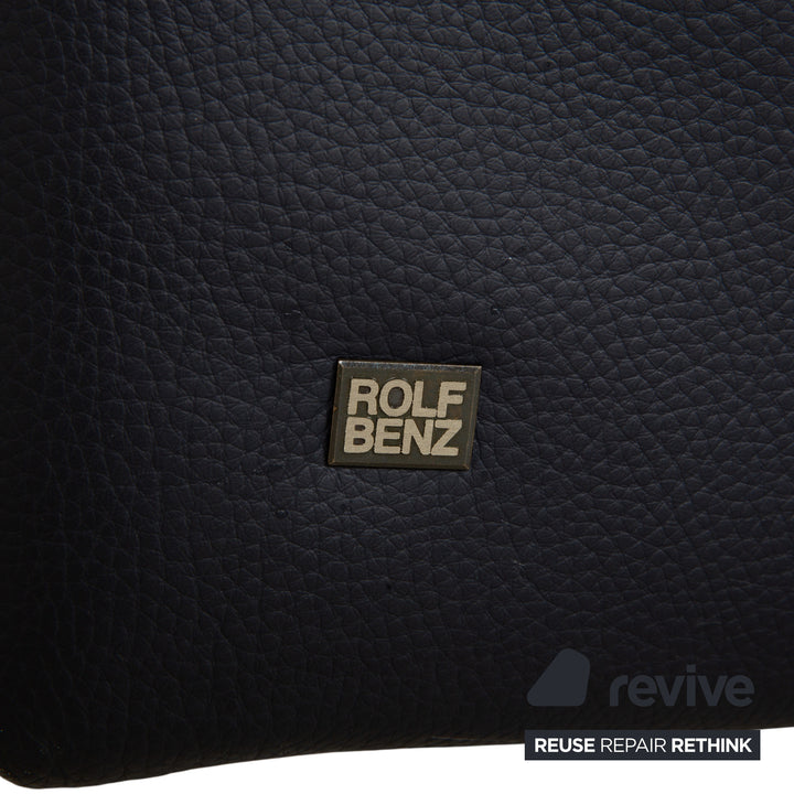 Rolf Benz 510 Leder Dreisitzer Dunkelblau manuelle Funktion Sofa Couch