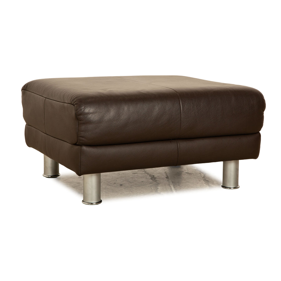 Rolf Benz 510 Leather Stool Brown