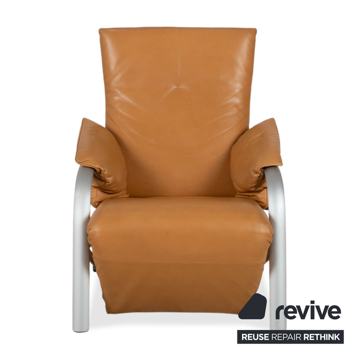 Rolf Benz 5100 Sessel Leder Cognac manuelle Funktion Relaxfunktion