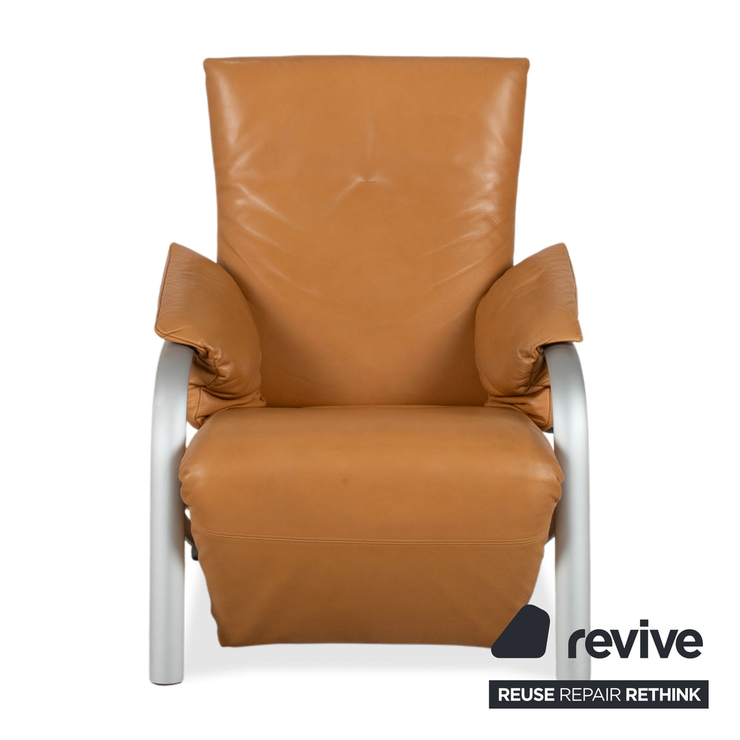 Rolf Benz 5100 Sessel Leder Cognac manuelle Funktion Relaxfunktion