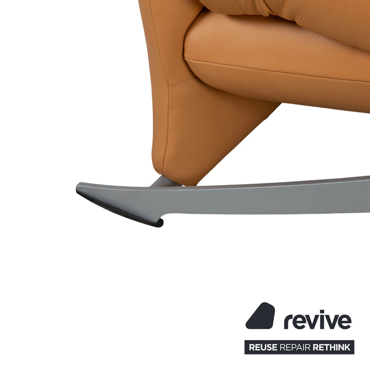 Rolf Benz 5100 Sessel Leder Cognac manuelle Funktion Relaxfunktion