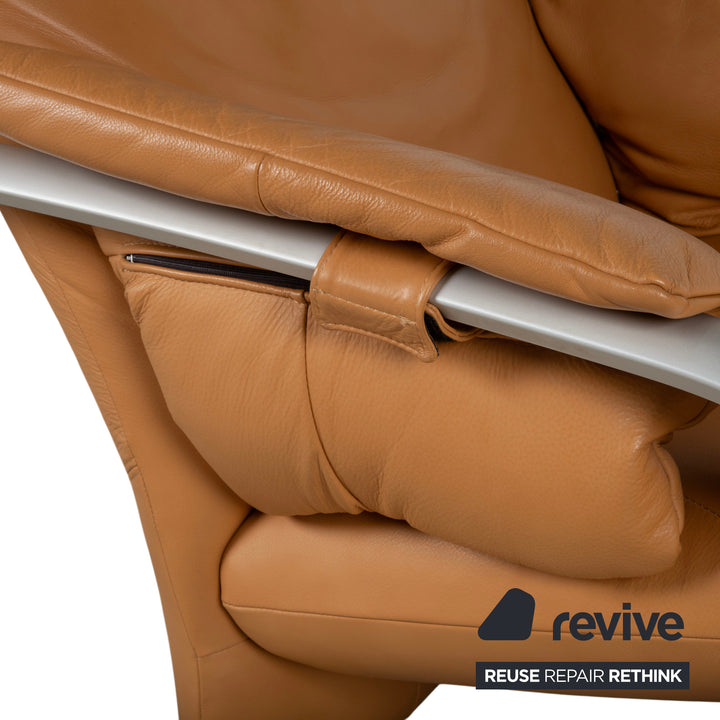 Rolf Benz 5100 Sessel Leder Cognac manuelle Funktion Relaxfunktion