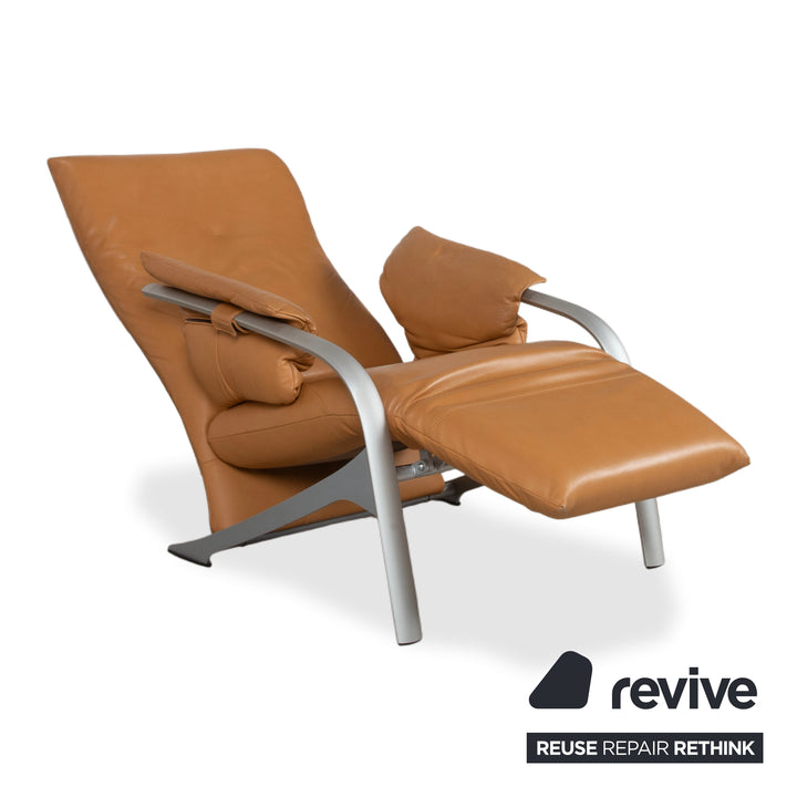 Rolf Benz 5100 Sessel Leder Cognac manuelle Funktion Relaxfunktion