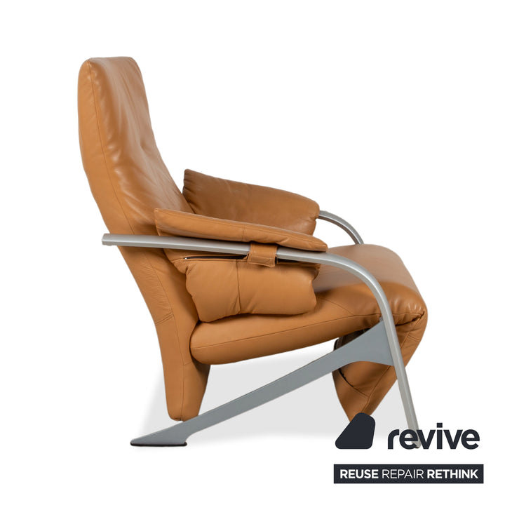 Rolf Benz 5100 Sessel Leder Cognac manuelle Funktion Relaxfunktion
