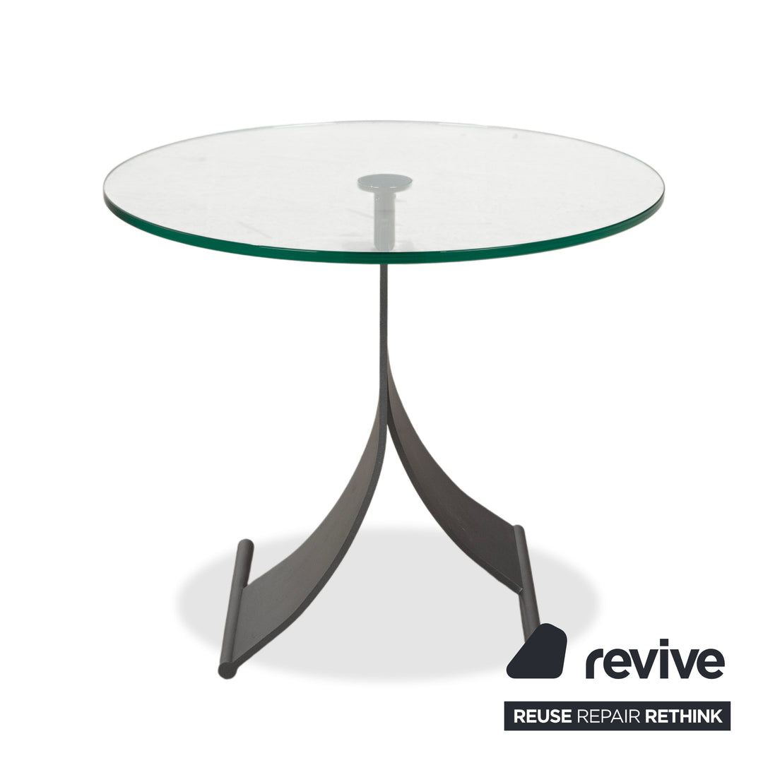 Rolf Benz 5170 Glas Couchtisch Silber