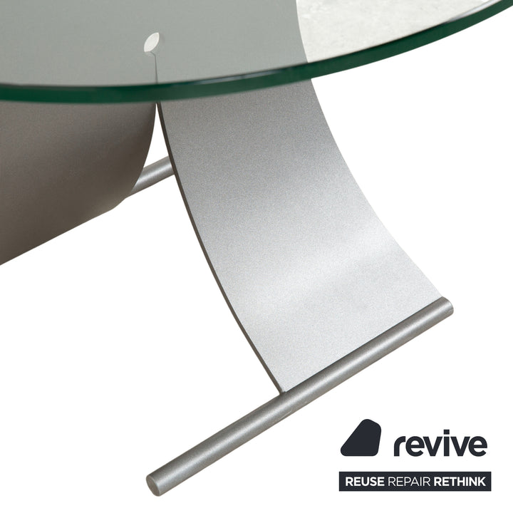 Table basse en verre argentée Rolf Benz 5170