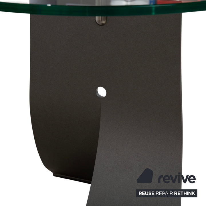 Rolf Benz 5170 Glas Couchtisch Silber