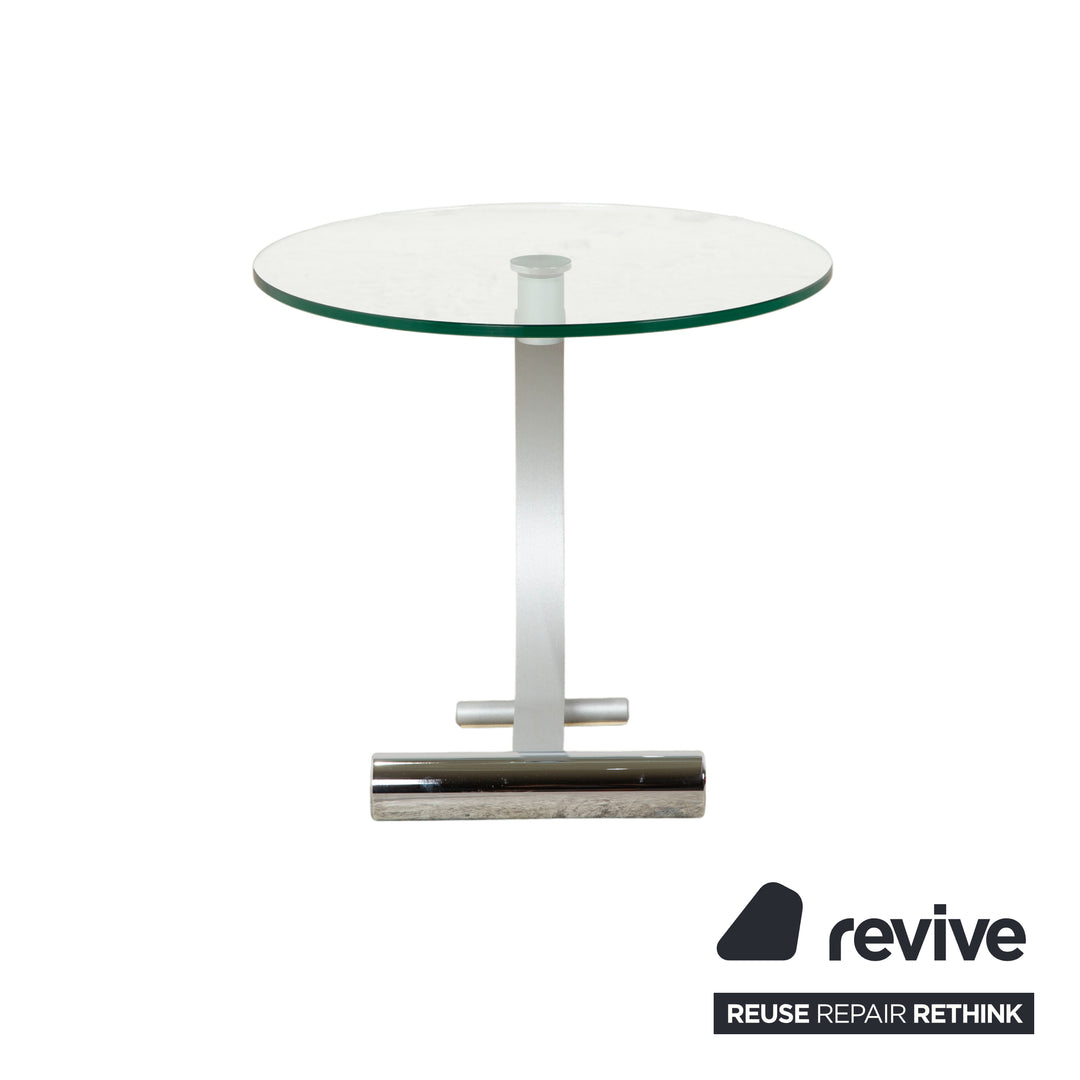 Rolf Benz 5170 Glas Couchtisch Silber