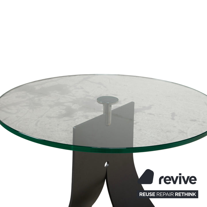 Rolf Benz 5170 Glas Couchtisch Silber