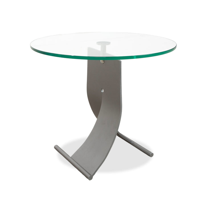 Rolf Benz 5170 Glas Couchtisch Silber